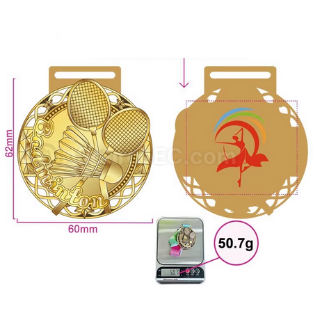 客製化羽毛球獎牌禮品