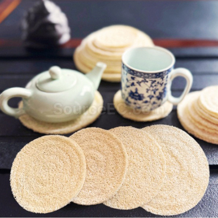 客製化絲瓜絡杯墊禮品