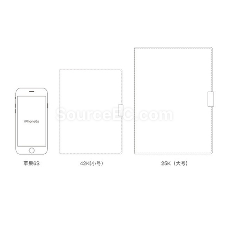 客製化三折活頁可拆卸筆記本禮品