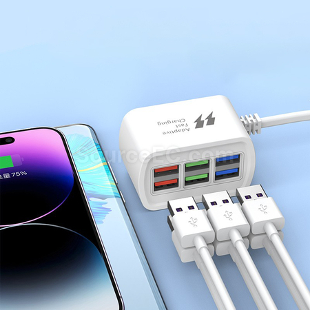 客製化便攜桌面多口充電器禮品