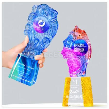 客製化創意琉璃水晶獎座禮品