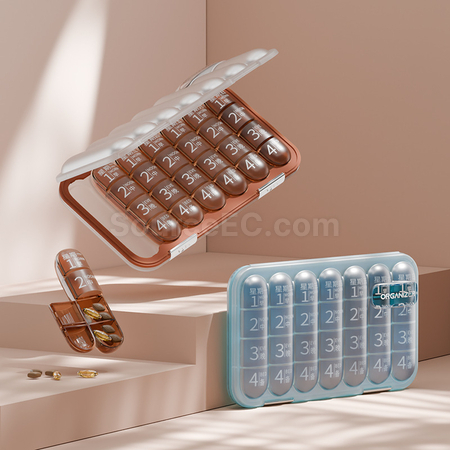客製化21/28格分隔藥盒禮品