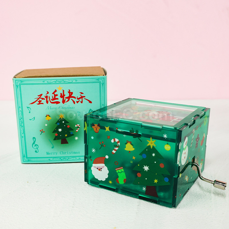 客製化亞克力手搖八音盒禮品