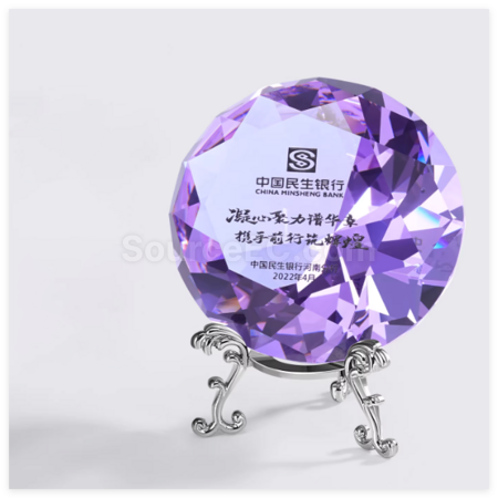 客製化創意鑽石水晶獎座禮品