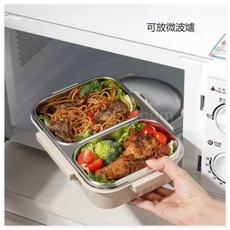 客製化304不鏽鋼分格飯盒(可微波爐）禮品