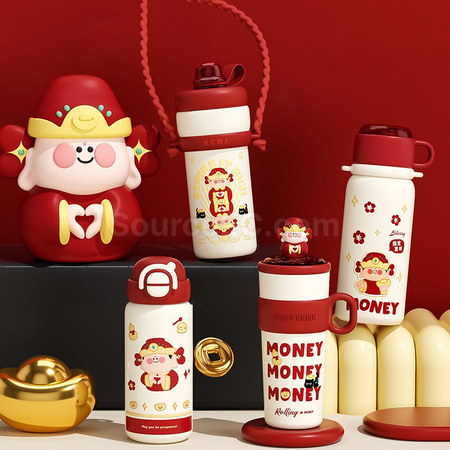 客製化財神保溫杯禮品