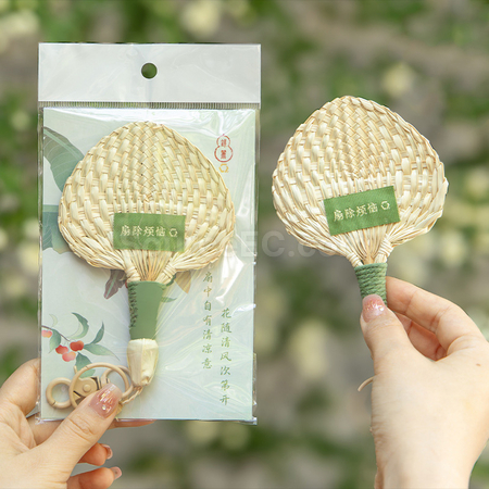 客製化手編蒲扇鑰匙扣禮品