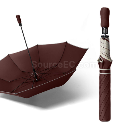客製化雙人抗風雨傘純色折疊高爾夫傘禮品