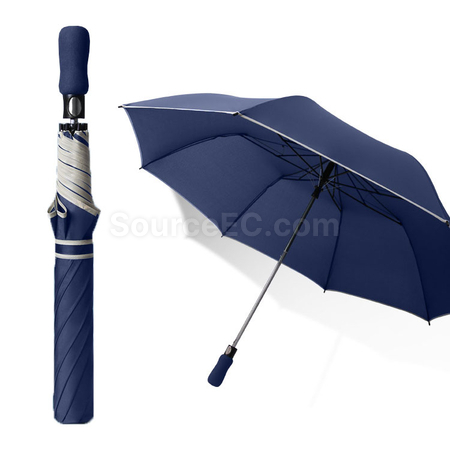客製化雙人抗風雨傘純色折疊高爾夫傘禮品
