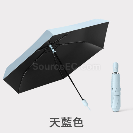 客製化超輕六骨自動摺疊雨傘禮品