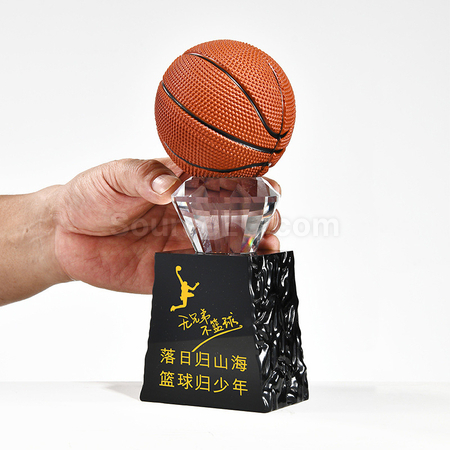 客製化球類水晶獎座禮品