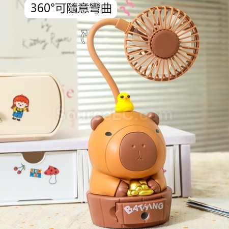 客製化卡通鉛筆刀USB充電小風扇禮品