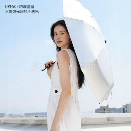 客製化迷你鈦銀晴雨兩用傘禮品