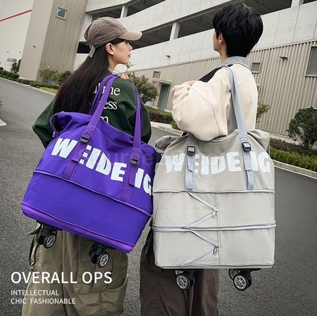 客製化旅行可伸縮帶輪滑旅行袋禮品