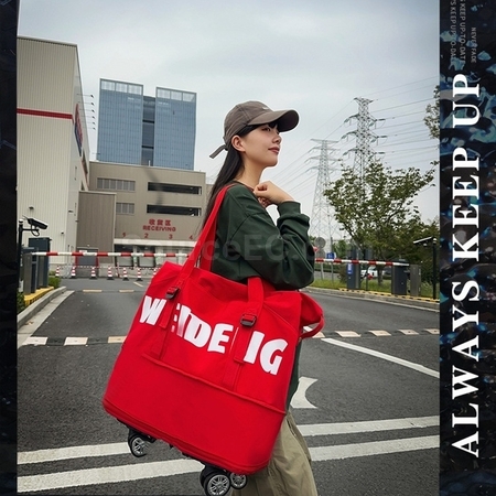 客製化旅行可伸縮帶輪滑旅行袋禮品