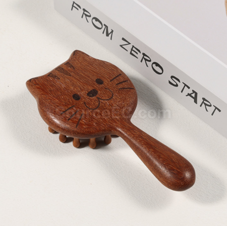 客製化檀木按摩梳禮品