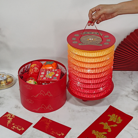 客製化手提燈籠圓形禮盒禮品
