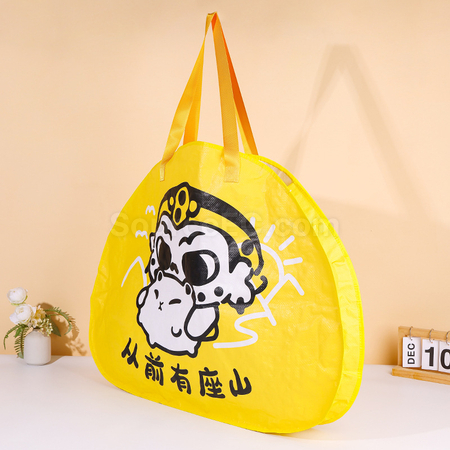 客製化圓形手提編織袋可客製化禮品