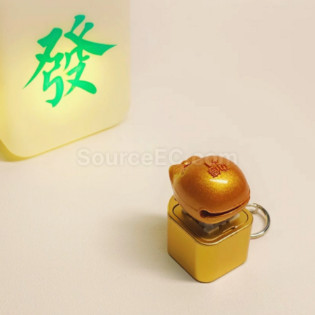 客製化解壓發聲燈光按鍵鑰匙扣禮品