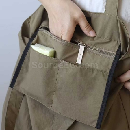 客製化純色日係尼龍斜挎包禮品