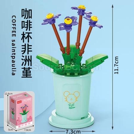 客製化咖啡杯植物系列積木-12星座系列禮品