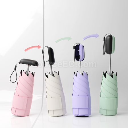 客製化收縮手柄迷你遮陽傘禮品