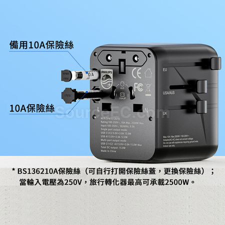 客製化Philips旅行轉換插座禮品