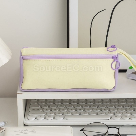 客製化拼色學生文具筆袋禮品
