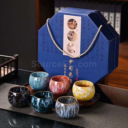 客製化八角盒茶具套裝禮品