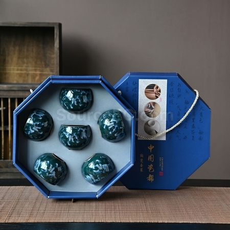 客製化八角盒茶具套裝禮品