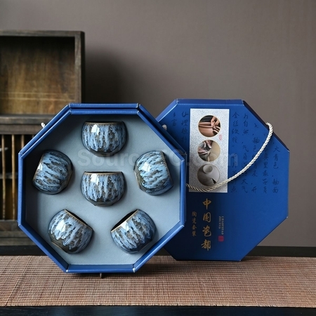 客製化八角盒茶具套裝禮品