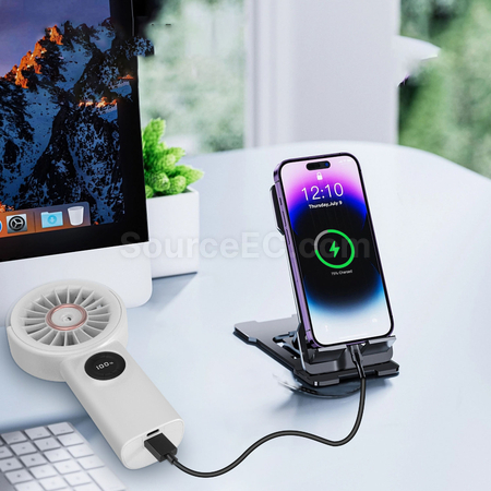 客製化手持充電噴霧風扇禮品