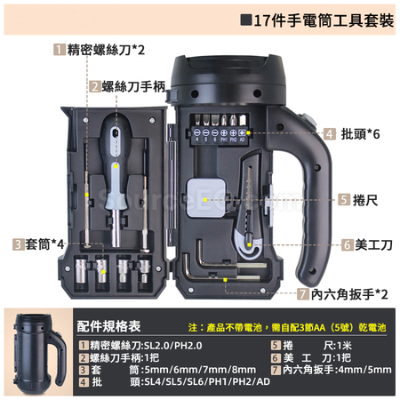 客製化手提照明工具套裝組禮品