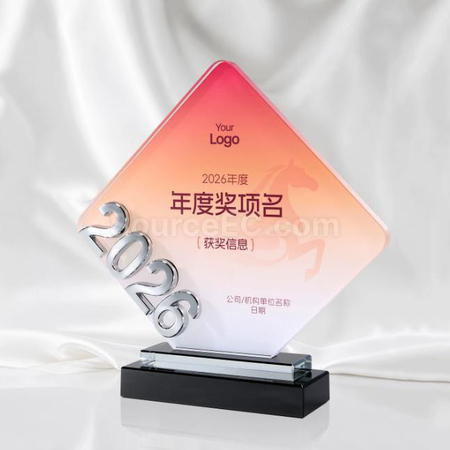 客製化2026水晶獎座禮品