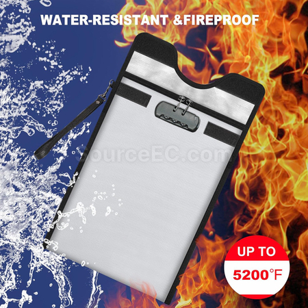 客製化帶鎖防火防水文件袋禮品