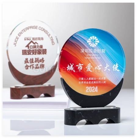 客製化水晶大理石獎座禮品