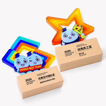 客製化卡通亞克力獎座禮品