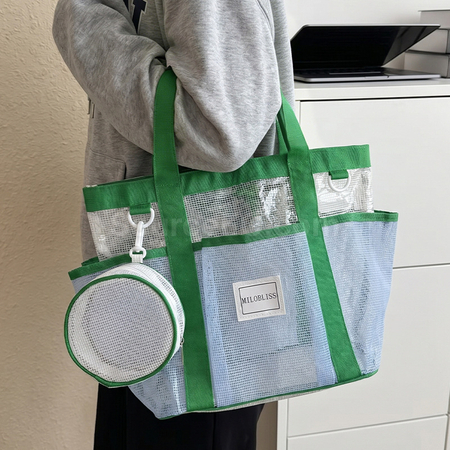 客製化乾濕分離透氣網布托特包禮品