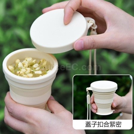 客製化多彩繽紛便攜折疊矽膠杯禮品