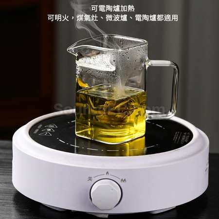 客製化月牙過濾玻璃茶壺玻璃杯套裝禮品