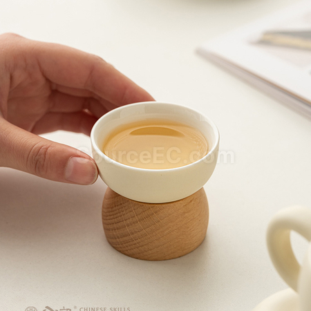 客製化輕奢陶瓷泡茶壺茶杯套裝禮品