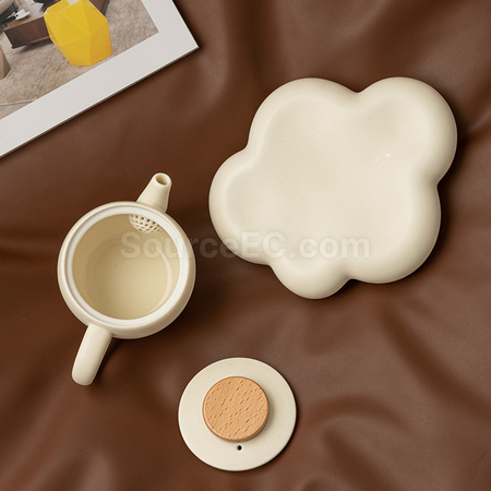 客製化輕奢陶瓷泡茶壺茶杯套裝禮品