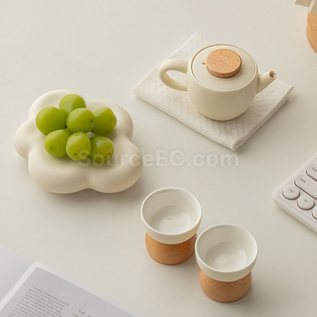 客製化輕奢陶瓷泡茶壺茶杯套裝禮品