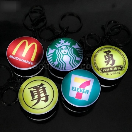 客製化廣告牌燈箱鑰匙扣-圓形禮品