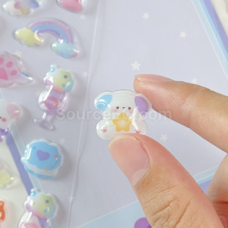 客製化3D立體實心水晶貼（可客製化）禮品