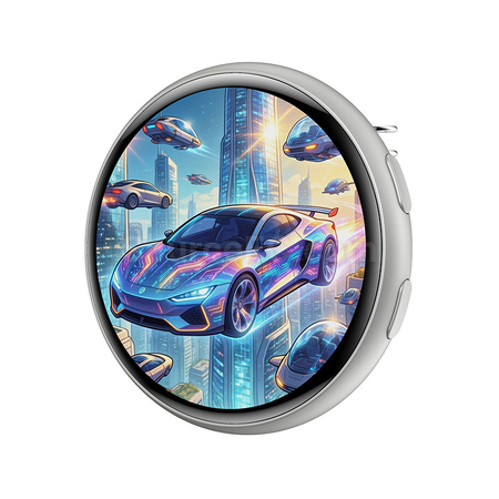 客製化1.50吋全觸控電子徽章-可磁吸禮品