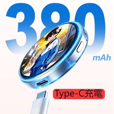 客製化1.50吋全觸控電子徽章-可磁吸禮品