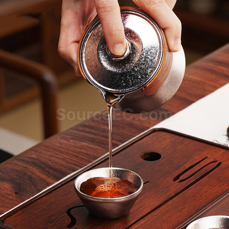 客製化純鈦一壺三杯泡茶套裝禮品
