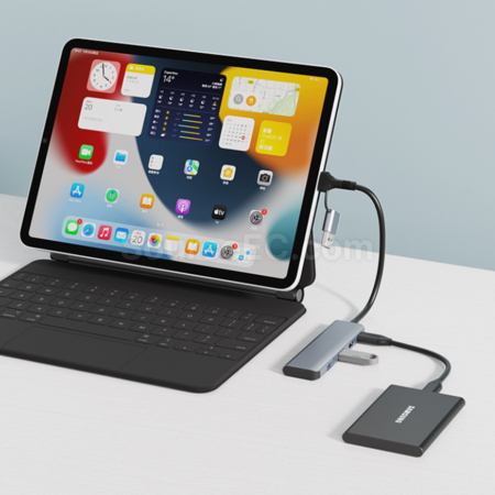 客製化雙接頭USB+Type-C四合一HUB集線器禮品