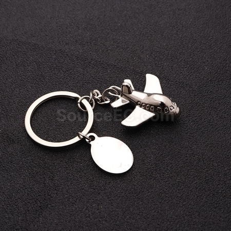 客製化飛機旅行金屬鑰匙扣禮品